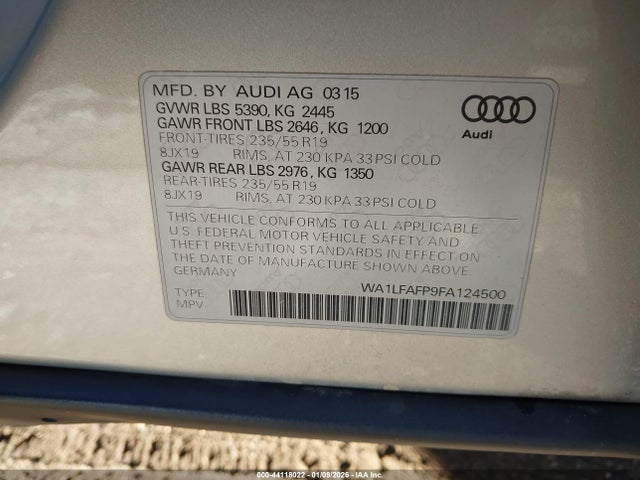 2015 AUDI Q5 WA1LFAFP9FA124500 Photo 8