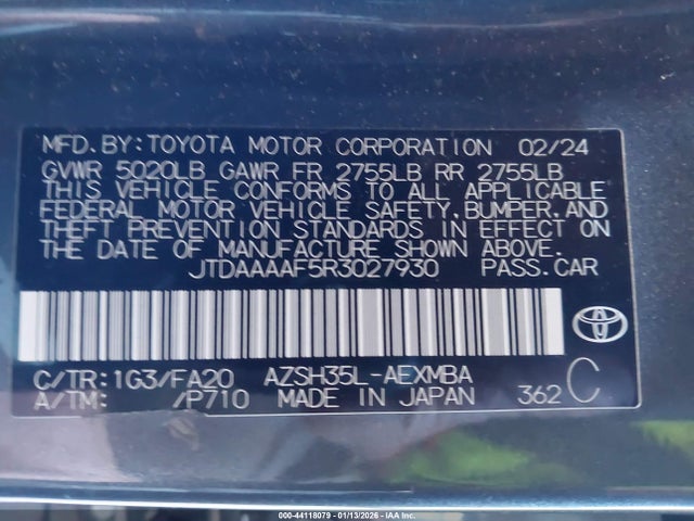 Toyota Crown Xle 2024 JTDAAAAF5R3027930 Image 9