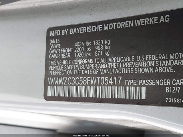 2015 MINI COUNTRYMAN WMWZC3C58FWT05417 Photo 8