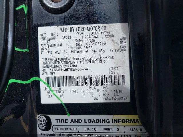 2011 FORD EXPEDITION 1FMJU1J57BEF09464 Photo 8