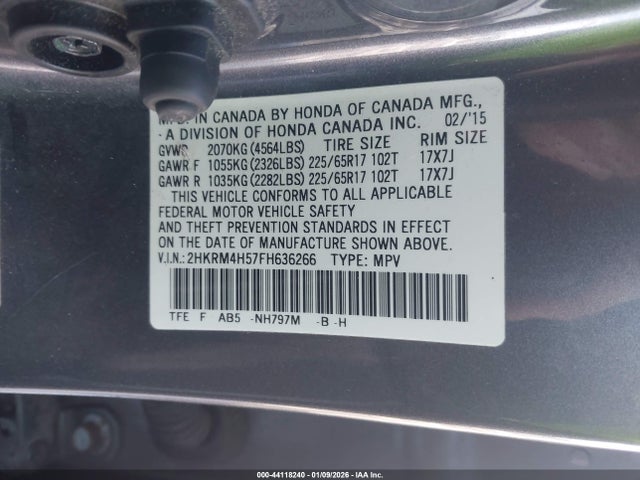 2HKRM4H57FH636266 Honda CR-V EX