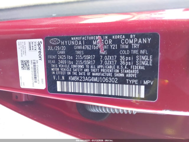 2021 HYUNDAI KONA ELECTRIC KM8K23AG4MU106302 Photo 8
