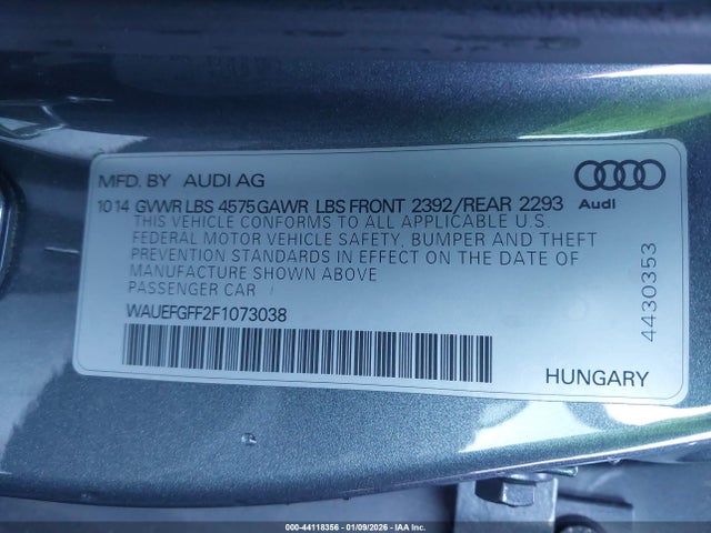2015 AUDI A3 WAUEFGFF2F1073038 Photo 8