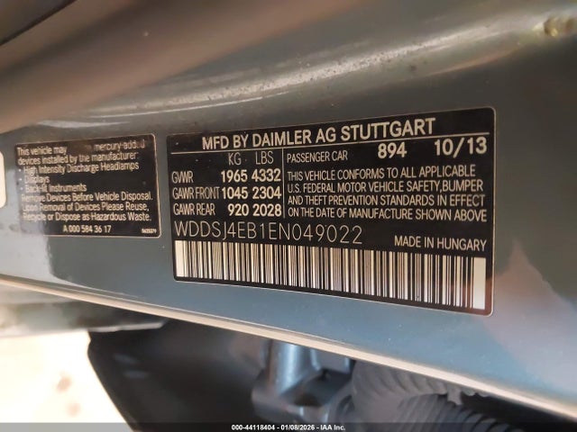 2014 MERCEDES-BENZ CLA 250 WDDSJ4EB1EN049022 Photo 8