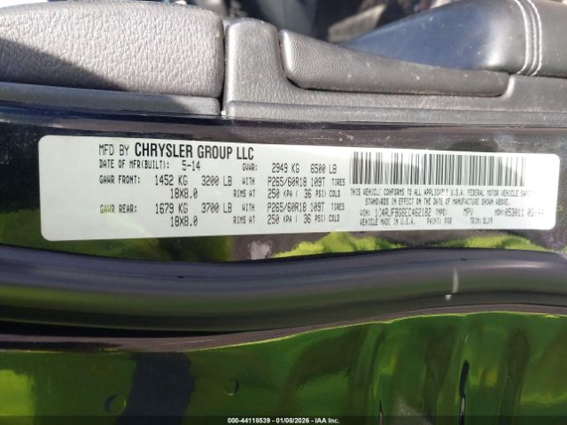 2014 JEEP GRAND CHEROKEE 1C4RJFBG6EC462182 Photo 8