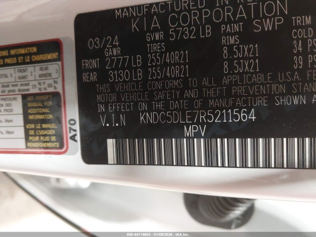 KIA Ev6 Gt 2024 KNDC5DLE7R5211564 Image 9