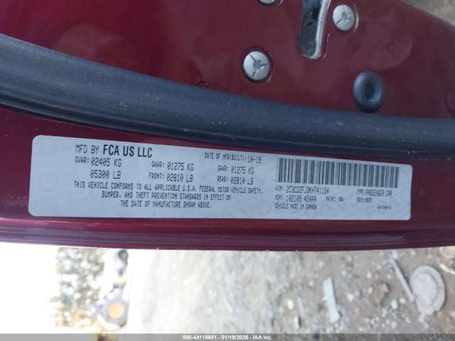 44118681 :رقم المزاد ، 2C3CDZFJ3KH741154 vin ، 2019 Dodge Challenger R/t Scat Pack مزاد بيع