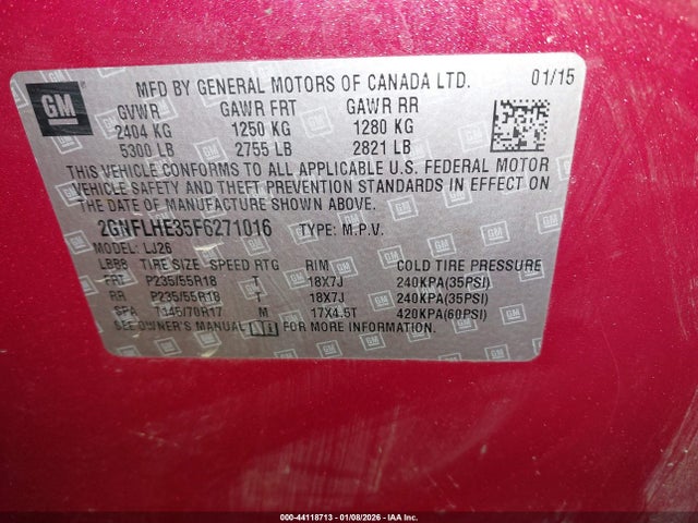 Chevrolet Equinox Ltz 2015 2GNFLHE35F6271016 Image 9