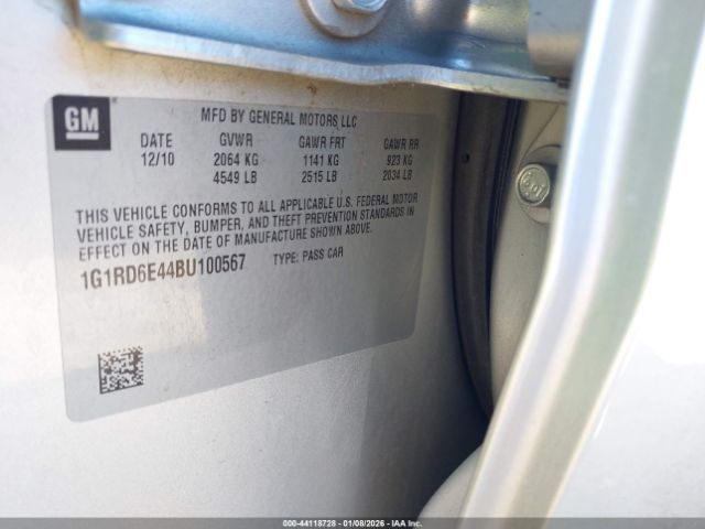 2011 CHEVROLET VOLT 1G1RD6E44BU100567 Photo 8