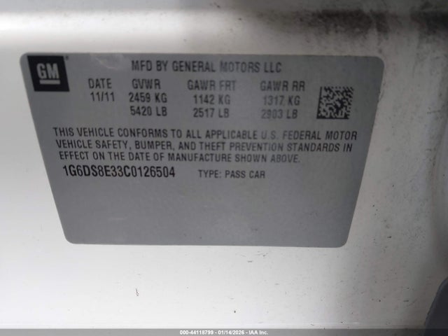 2012 CADILLAC CTS 1G6DS8E33C0126504 Photo 8
