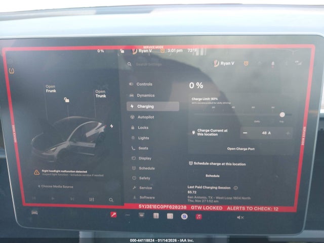 Продаж на аукціоні авто 2023 Tesla Model 3 Performance Dual Motor All-wheel Drive, vin: 5YJ3E1EC0PF628238, номер лоту: 44118824
