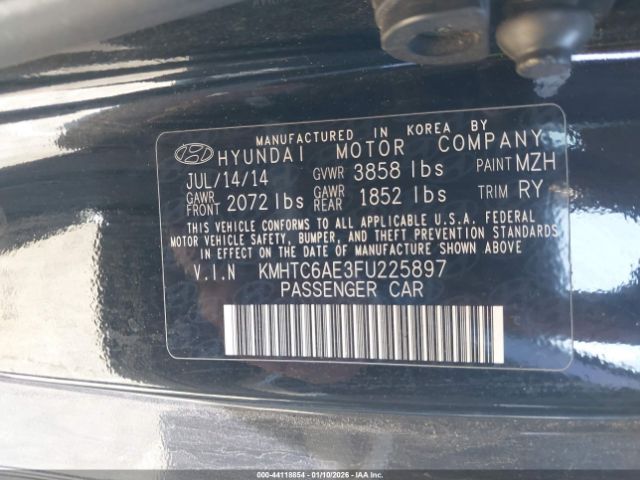 2015 HYUNDAI VELOSTER KMHTC6AE3FU225897 Photo 8