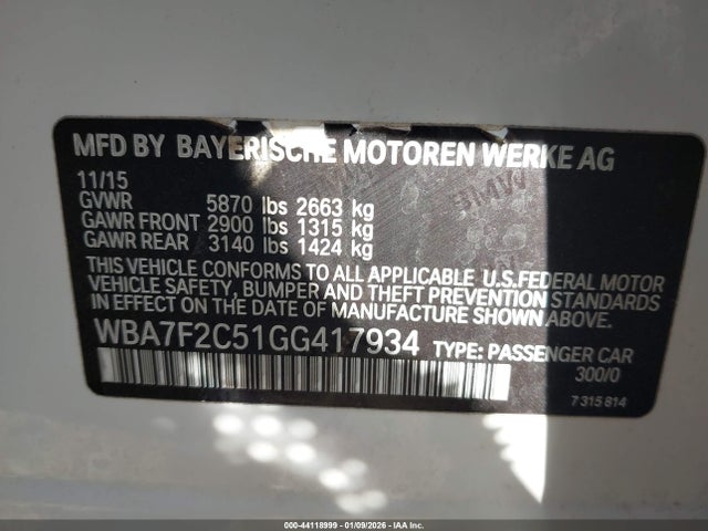 2016 BMW 750I WBA7F2C51GG417934 Photo 8