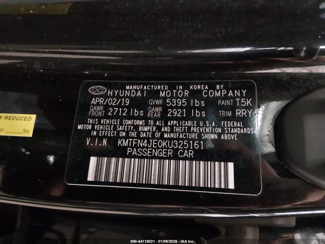KMTFN4JE0KU325161 Genesis G80 3.8
