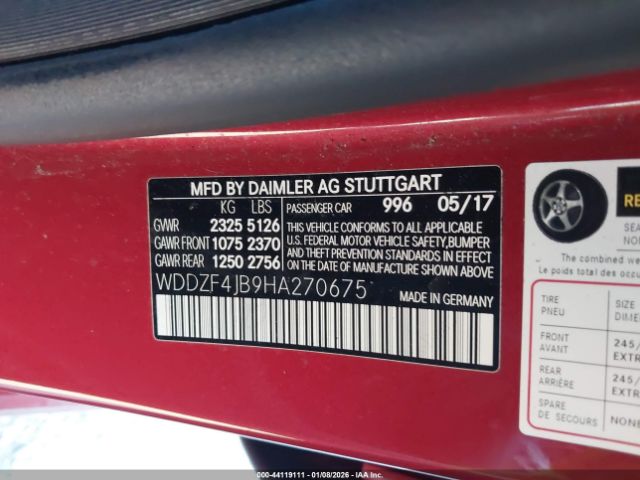 2017 MERCEDES-BENZ E 300 WDDZF4JB9HA270675 Photo 8