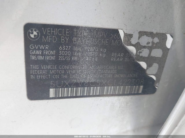 Продажа на аукционе авто 2012 Bmw X5 Xdrive50i, vin: 5UXZV8C5XCL422308, номер лота: 44119113