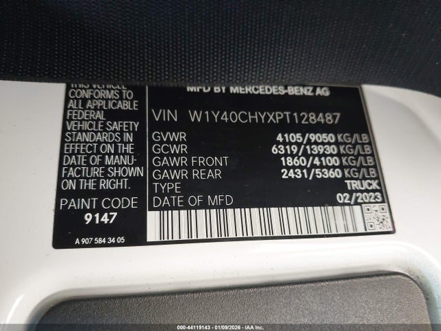 2023 MERCEDES-BENZ SPRINTER 2500 W1Y40CHYXPT128487 Photo 8