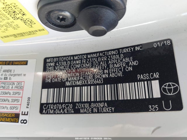 NMTKHMBXXJR056463 Toyota C-HR XLE