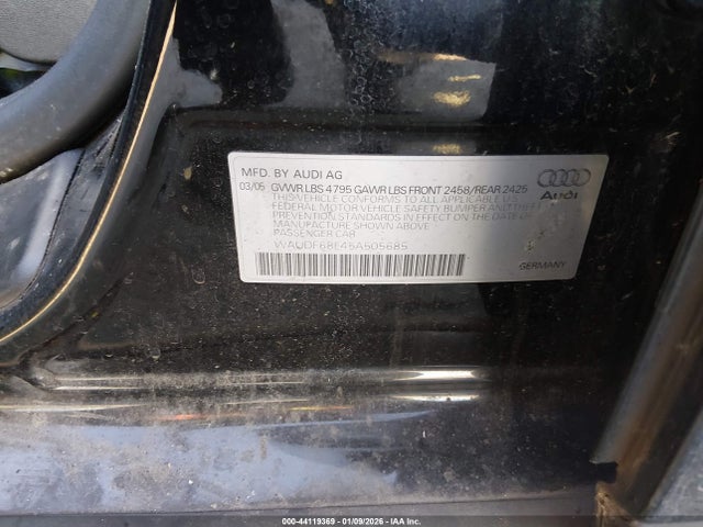 2005 AUDI A4 WAUDF68E45A505685 Photo 8