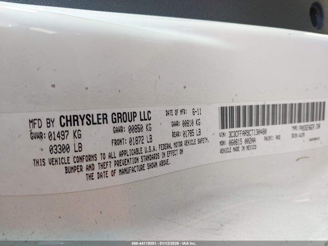 2012 FIAT 500 3C3CFFAR9CT130480 Photo 8