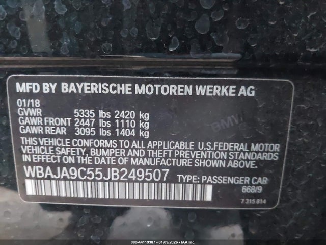 WBAJA9C55JB249507 BMW 530e Iperformance
