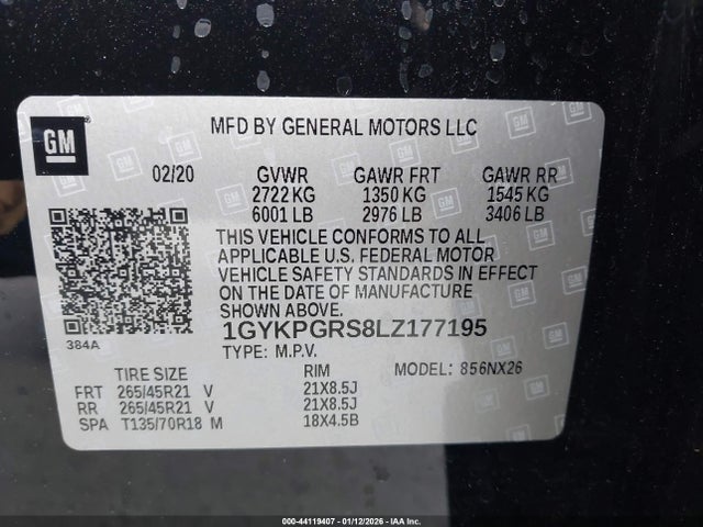 2020 CADILLAC XT6 1GYKPGRS8LZ177195 Photo 8
