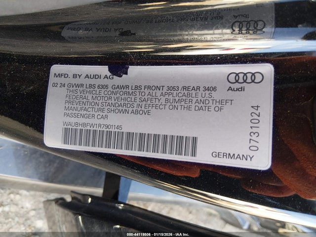 2024 AUDI RS E-TRON GT WAUBHBFW1R7901145 Photo 8