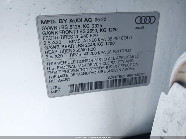 2022 AUDI Q3 WA1EECF35N1130121 Photo 8