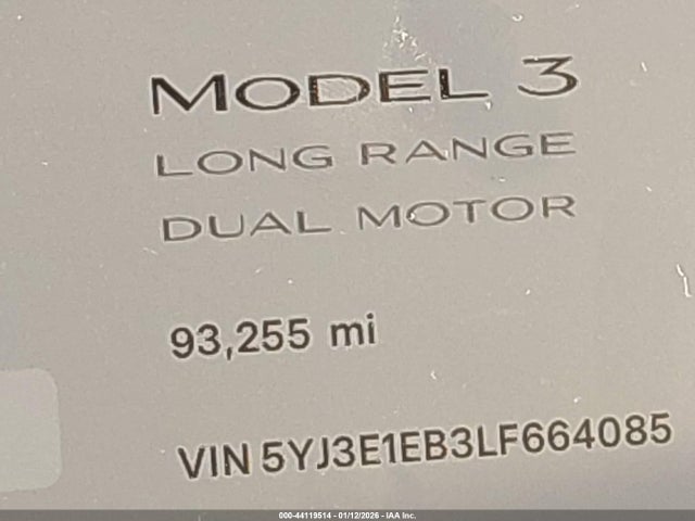 2020 TESLA MODEL 3 5YJ3E1EB3LF664085 Photo 6