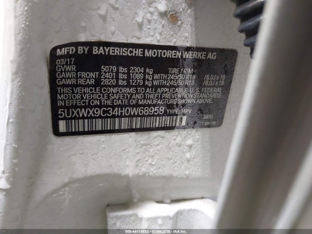 5UXWX9C34H0W68958 BMW X3 Xdrive28i