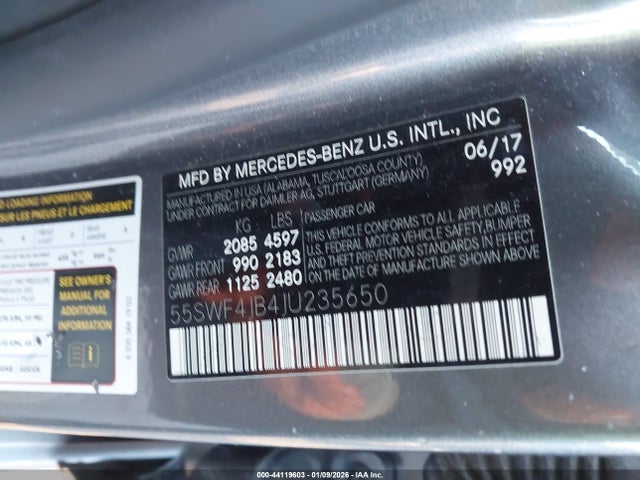 55SWF4JB4JU235650 Mercedes-Benz C 300