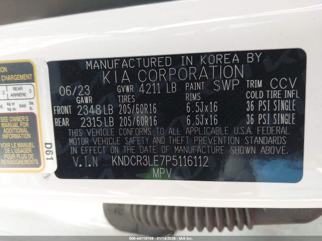 2023 KIA NIRO KNDCR3LE7P5116112 Photo 8