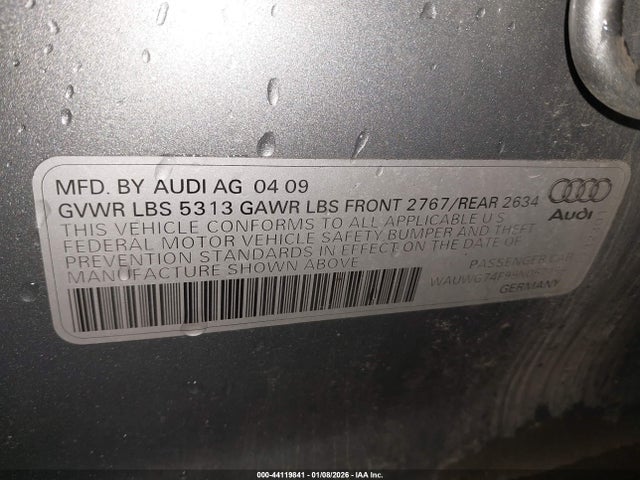 2009 AUDI A6 WAUWG74F99N057159 Photo 8
