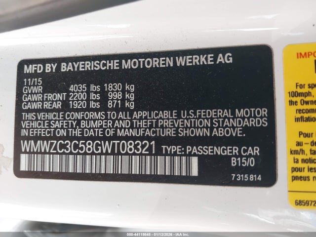 2016 MINI COUNTRYMAN WMWZC3C58GWT08321 Photo 8