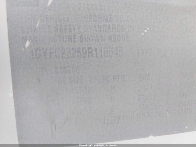 2009 CADILLAC ESCALADE 1GYFC23259R115545 Photo 8