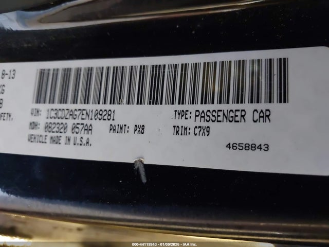 1C3CDZAG7EN109281 Dodge AVENGER SE