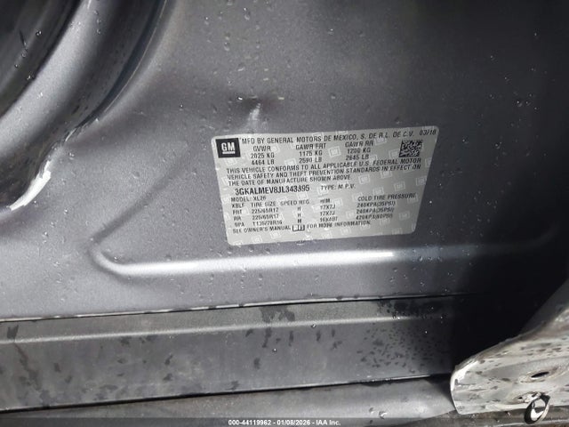 3GKALMEV8JL343395 GMC Terrain Sle