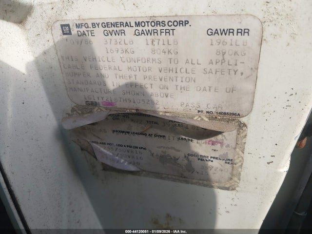 1987 CHEVROLET CORVETTE 1G1YY2187H5105282 Photo 8