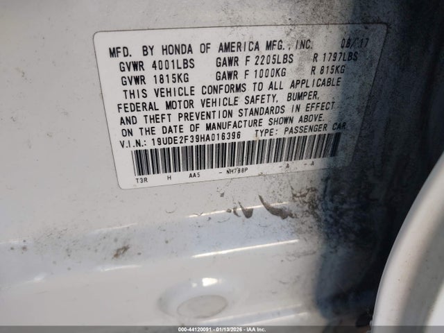 Acura Ilx Acurawatch Plus Package 2017 19UDE2F39HA016396 Image 9