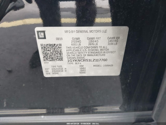 2020 CADILLAC XT5 1GYKNCRS1LZ117760 Photo 8