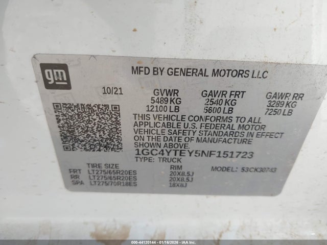 2022 CHEVROLET SILVERADO 3500HD 1GC4YTEY5NF151723 Photo 8