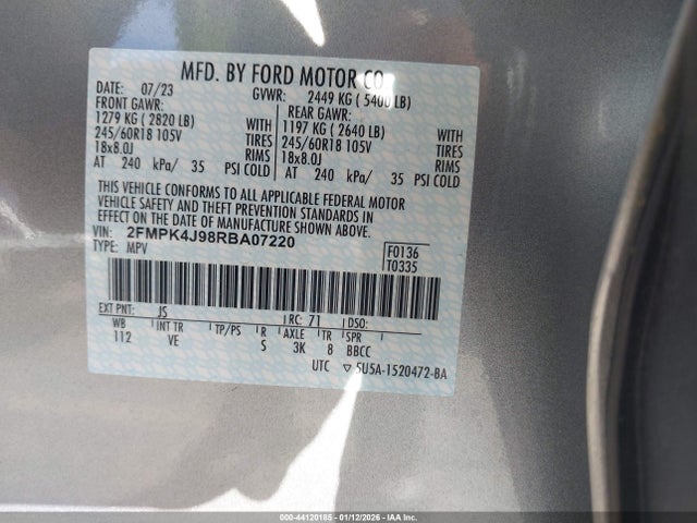 Ford EDGE SEL 2024 2FMPK4J98RBA07220 Image 9