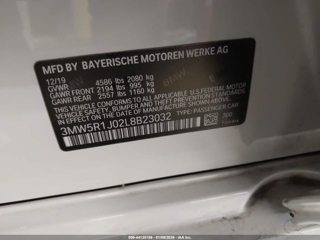 3MW5R1J02L8B23032 BMW 330I