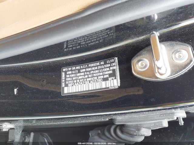 2011 PORSCHE CAYENNE WP1AA2A23BLA03780 Photo 8