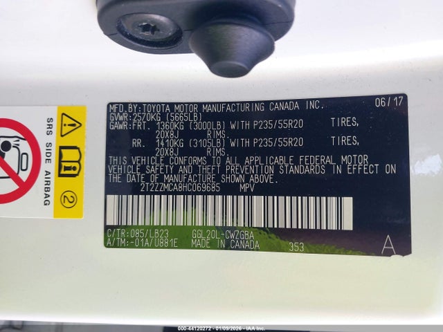 2017 LEXUS RX 350 2T2ZZMCA8HC069685 Photo 8