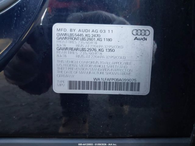 2011 AUDI Q5 WA1LFAFP0BA099075 Photo 8
