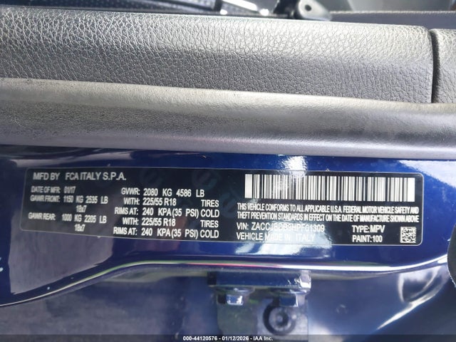 ZACCJBDB3HPF01309 Jeep Renegade Limited 4x4