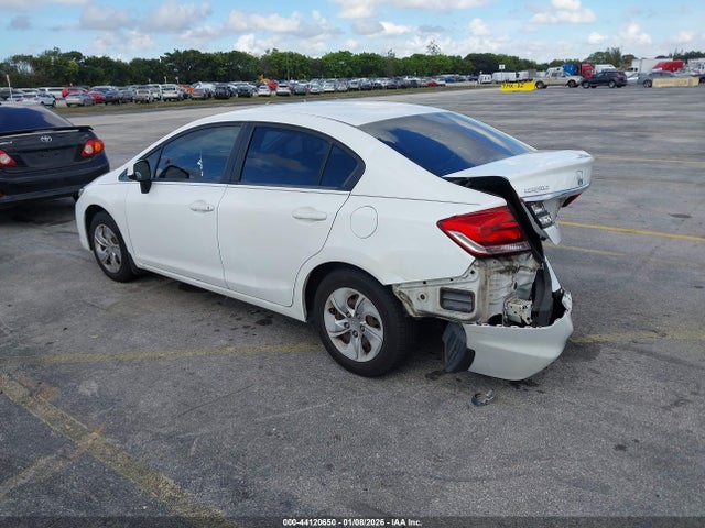 44120650 :رقم المزاد ، 19XFB2F54DE090317 vin ، 2013 Honda Civic Lx مزاد بيع