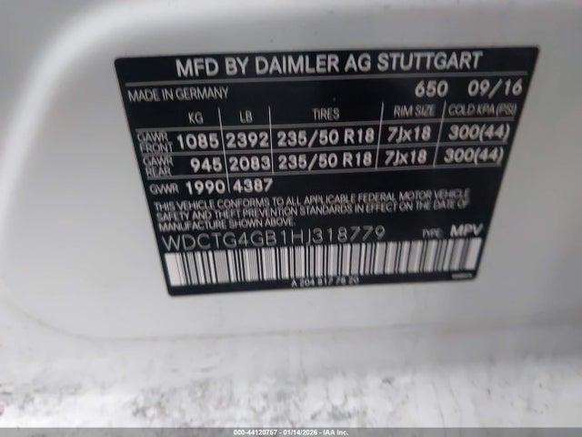 2017 MERCEDES-BENZ GLA 250 WDCTG4GB1HJ318779 Photo 8