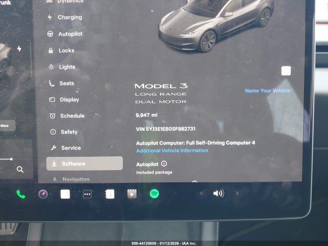 Продажа на аукционе авто 2025 Tesla Model 3 Long Range All-wheel Drive, vin: 5YJ3E1EB0SF982731, номер лота: 44120850